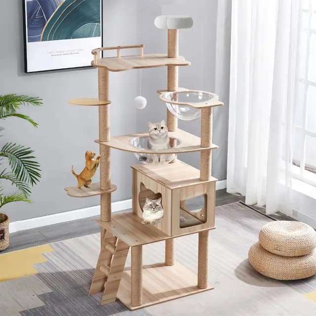 wanmeng p15 rascador gatos 170 cm – Imagen 1