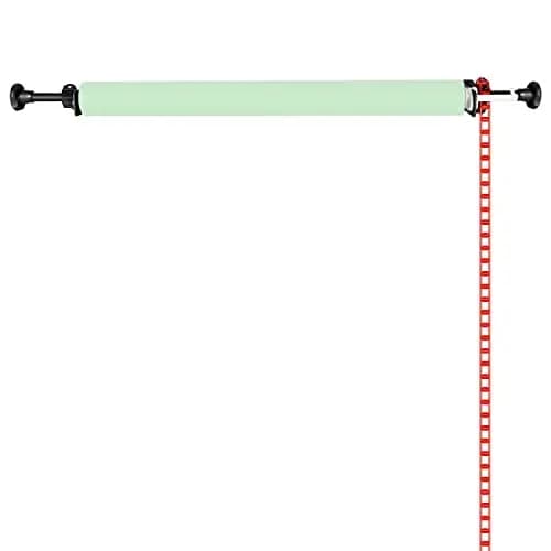 NEEWER Fotografía Sistema de soporte de fondo manual de montaje en pared de un solo rodillo con 2 x gancho simple, 2 x barra de expansión, 1 x cadena, capacidad de carga: 22 lb / 10 kg