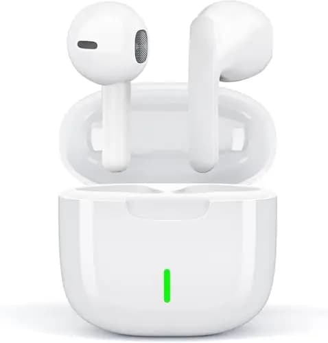 Auriculares Inalámbricos,In Ear Auriculares Bluetooth 5.3 con Cancelacion Ruido HD Mic, 50H HiFi Estéreo Cascos, Control Táctil, IPX7 Impermeable Deportes Audifonos Inalambricos para iPhone Android