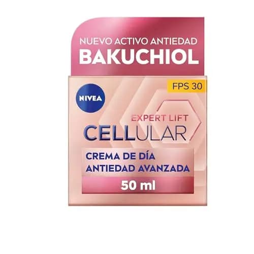 NIVEA Cellular Expert Lift Crema de día Antiedad Avanzada FP30 (1 x 50 ml), crema de día con ácido hialurónico y bakuchiol puro, crema reafirmante, crema antiedad – Imagen 1