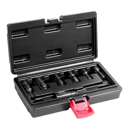 VEVOR Kit de Restaurador de Roscas Métricas 7 PCS Herramienta para Restaurar Roscas Métricas con Estuche de Almacenamiento Acero al Carbono Tratado Térmicamente para Reparación de Roscas Automotrices