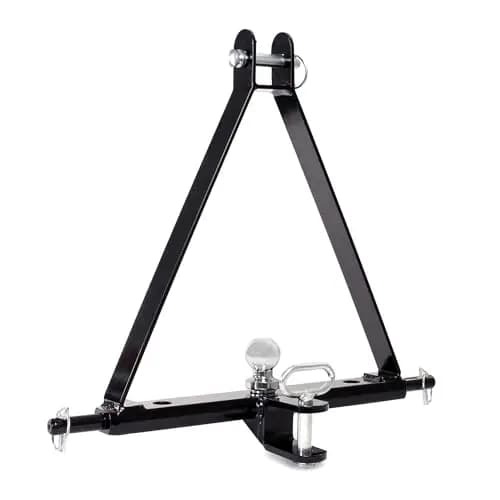 WilTec Remolque de 3 Puntos Boca de Enganche 610 mm Tractor Cabeza esférica Carril para categoría 1