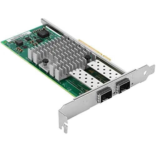 Tarjeta de Red de 10gbe para Intel X520-DA2 / X520-SR2 82599ES Chip, PCI Express 2.0 X8 Puertos SFP + duales 10Gigabit (Nic) for Windows Server, Windows Vista, Linux, Freebsd, VMware ESX/ESXi