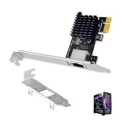 Tarjeta de Red PCIe Gigabit Ethernet, Adaptador de Red PCI Express RTL8111H, 10/100/1000 Mbps, Puerto RJ45, Compatible con Windows 10/8/7, Ideal para PC y Servidores, Conexión Estable, Alta Velocidad
