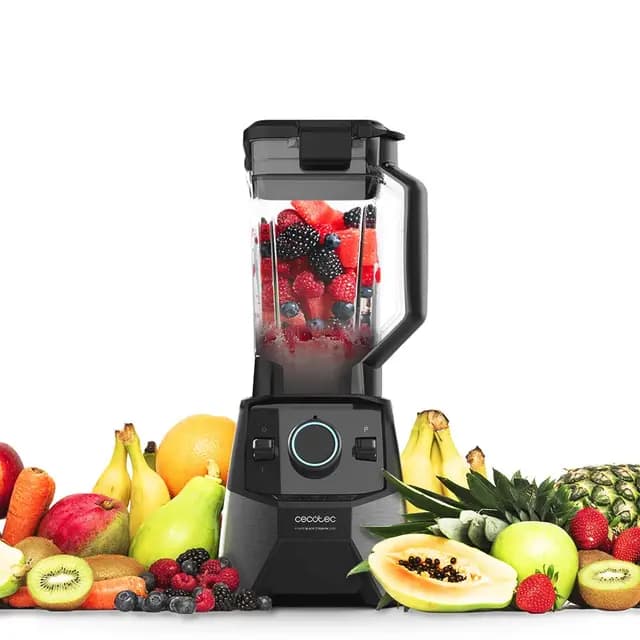 Cecotec Batidora de Vaso Power Black Titanium 2600MAX Pro. 2600W de Máxima Potencia, 8 Hojas con Recubrimiento de Titanio Negro, 3 Programas y Jarra de Tritan de 2 Litros, Libre BPA – Imagen 1