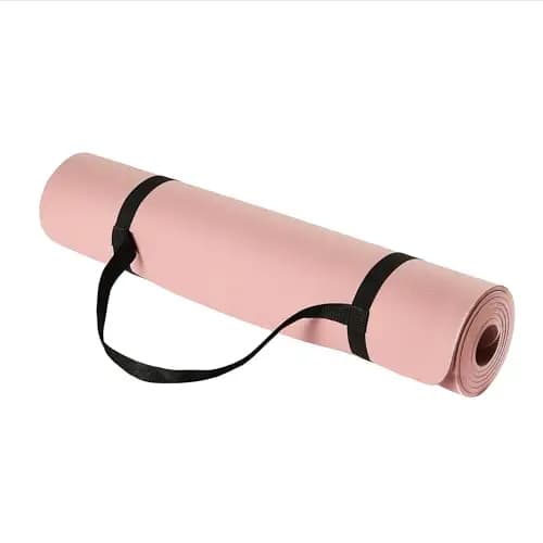 Amazon Basics 1/4 Inch Thick TPE Exercise Yoga Mat with Carrying Strap – Imagen 1