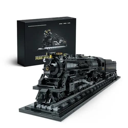 Nifeliz Tren 1225 Set de construcción de Tren para Adultos, Maqueta de Locomotora de Vapor, Decoración del Hogar y la Oficina, Regalos de Colección (1,587 Piezas, NF10323)