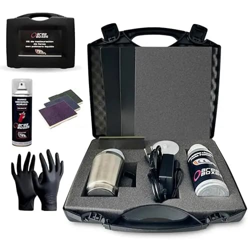 Kit Restauración De Faros De Coche con POLIMERO Liquido. Fácil Y Rápido, Kit Polímero Completo, Todo Lo Necesario para Restaurar Los Faros Completamente A Nuevos. (2310P, Kit, Kit polimero)