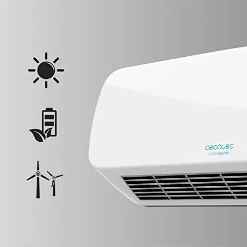 Cecotec Calefactor Eléctrico Bajo Consumo Cerámico Ready Warm 5200 Box Ceramic. 2000 W, Pantalla Digital, IPX2, Temporizador, 3 Modos, Protección sobrecalentamiento, Mando a distancia
