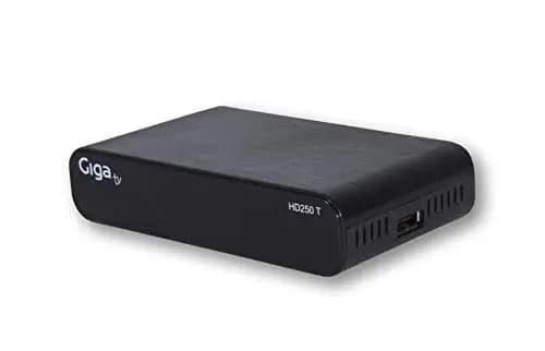 GIGATV HD250. Decodificador TDT - DVB-T T2 H265 HEVC Full HD PVR, USB, HDMI, SCART Euroconector, Sintonizador de TV Digital Terrestre, Receptor Digital Alta Definición Full HD 1080p