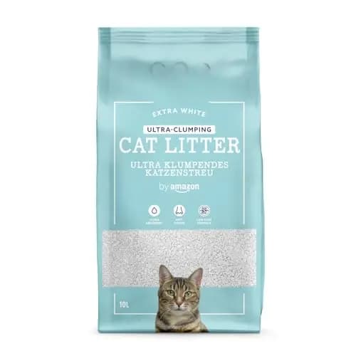 by Amazon Arena aglomerante ultrablanca para Gatos 10 L