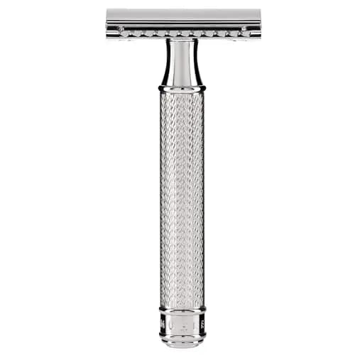 Muhle R89 - Maquinilla de afeitar tradicional de doble filo, Cromado