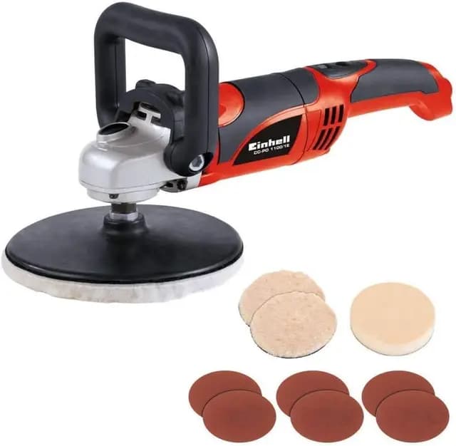 Einhell Pulidora Cc-Po 1100/1 E 1100-W con Acc. Con Mal, Multicolor, 449 x 128 x 336 mm