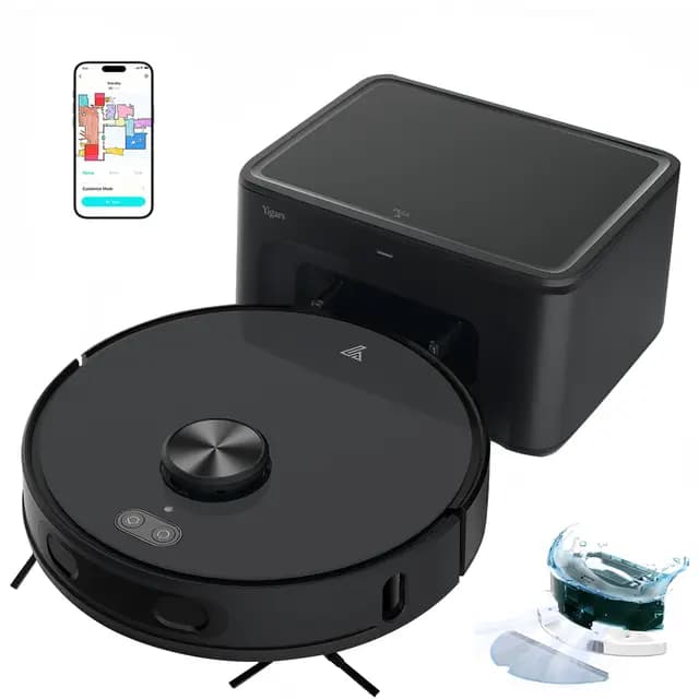 Yigars Robot Aspirador Friegasuelos Autovaciado LiDAR