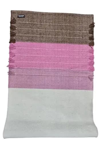 Esterilla de yoga 100% algodón orgánico antideslizante, alfombra ecológica tejida a mano, antideslizante y gruesa (24 x 72 x 5 mm) para fitness diario en casa, cómoda, extralarga – Imagen 1
