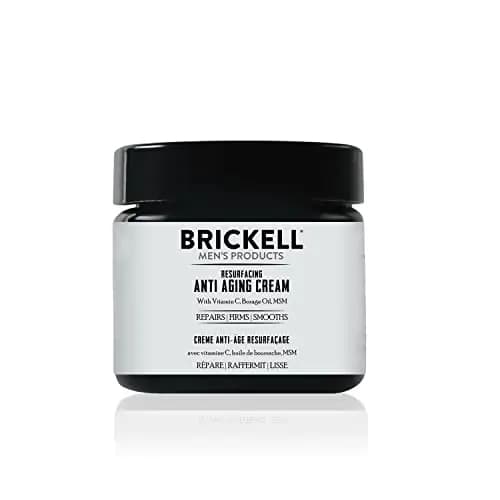 Brickell Men's Crema facial rejuvenecedora antienvejecimiento para hombres, humectante facial natural y orgánico, crema de vitamina C para arrugas, 59ml, sin perfume