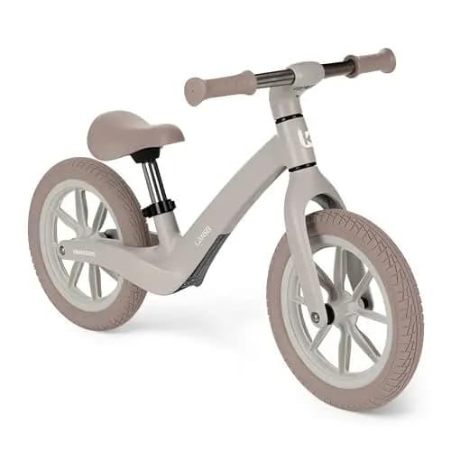KikkaBoo Bicicleta Sin Pedales LANSER, Bici Niño 2 Años, Bicicleta Equilibrio, Desde 2 hasta 6 años, Ultraligera, Sillín Ajustable, Beige