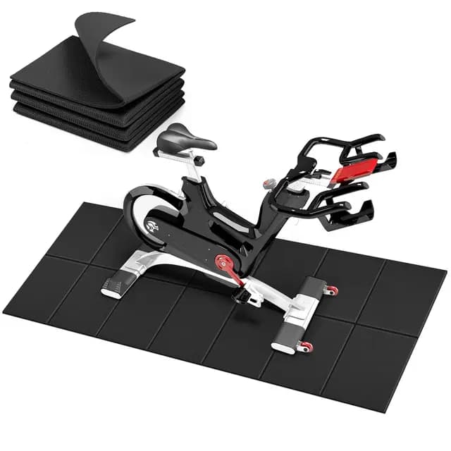 Esterilla de protección para el suelo para equipos deportivos, insonorizante, impermeable, fácil de limpiar, 6 mm de PVC, 173 x 61 x 0,6 cm, esterilla de gimnasia para cinta de correr, yoga, bicicleta
