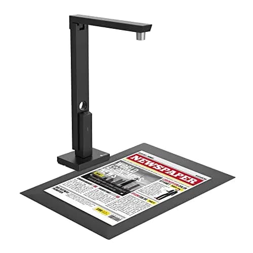 CZUR Lens 800 Pro Escáner de Documentos Portátil, Escáner Vertical para Documentos, Escáner Plano A4, OCR Rápido 1 s/Página, Cámara de Escaneo de 8 MP, Fácil de Usar para Mac y Windows