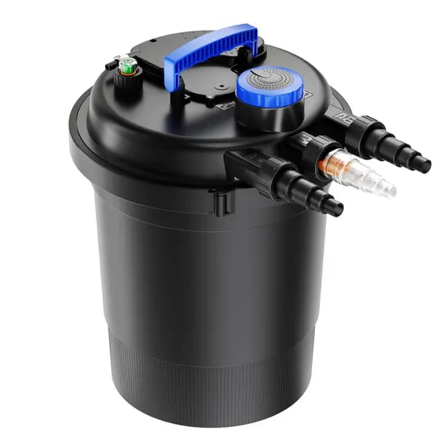 Wiltec CPF-250 Filtro presión lámpara UVC 11W estanques hasta 10000L KOI jardín Peces Jardinería