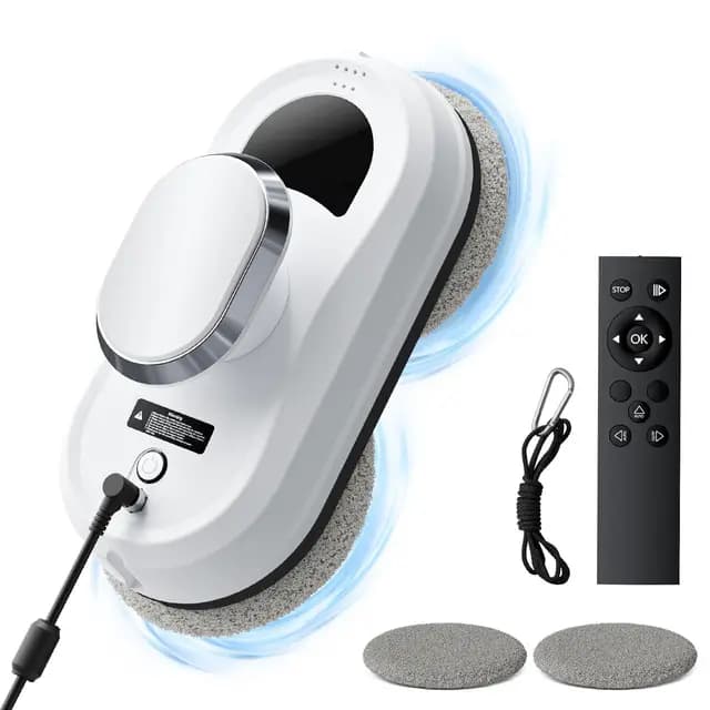 Robot limpiacristales 3000 PA 0.35m/min Limpiacristales electrico Control Remoto Maquina Limpia Cristales 3 Modos de Limpieza Limpia Cristales electrico Ventanas Limpiador Ventanas