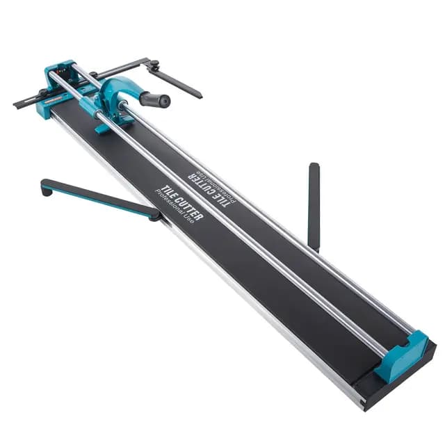 VEVOR Cortador de azulejos manual de 120 cm, corte de baldosas profesional con doble guía de acero y 2 patas antideslizantes, mango ergonómico antideslizante, escalera ajustable