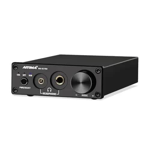 AIYIMA DAC A5 Pro Mini amplificador de auriculares HIFI USB DAC decodificador Audio 24BIT 192KHz Mini decodificador estéreo con DC12V