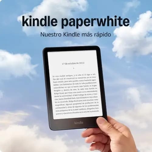 Amazon Kindle Paperwhite (última generación) | Nuestro Kindle más rápido, con una nueva pantalla sin reflejos y semanas de batería | 16 GB | Con publicidad | Negro