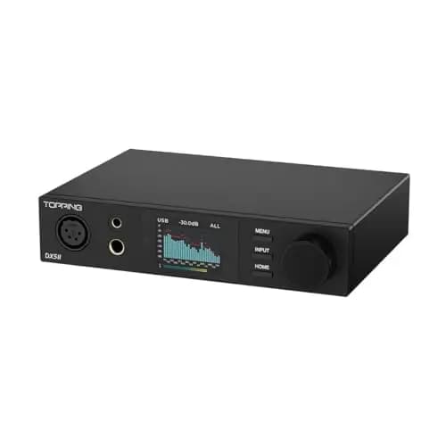 Topping DX5 II - Amplificador DAC y amplificador de auriculares, doble ES9039Q2M DSD512 PCM768 kHz