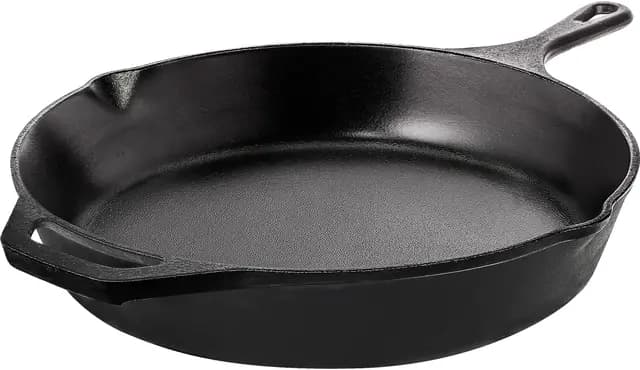 KICHLY - Sartén de hierro fundido presazonado - Cast Iron Skillet - utensilio de cocina seguro para interiores y exteriores - sartén de hierro fundido de 26 cm (10,25 pulgadas) - Sartén de hierro