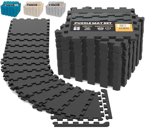 EDIESI, Suelo Gimnasio, Tatami, Ejercicio en Casa, para Maquinas de Deporte, Suelo Piscinas Desmontables, Colchoneta de Goma Eva, Alfombra Puzzle, Gym
