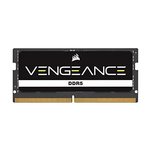 CORSAIR Vengeance SODIMM DDR5 RAM 48GB (1x48GB) hasta 4800MHz CL40-40-40-77 1.10V Intel XMP 3.0 Memoria del Portátil – Negro (CMSX48GX5M1A4800C40)