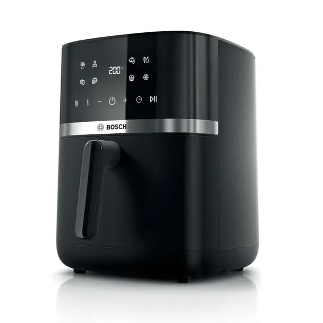 Bosch - Freidora de aire Serie 4 XL, capacidad de 6,1 L, 7 programas. Cocinado más rápido, Negro, MAF462B0, Air Fryer