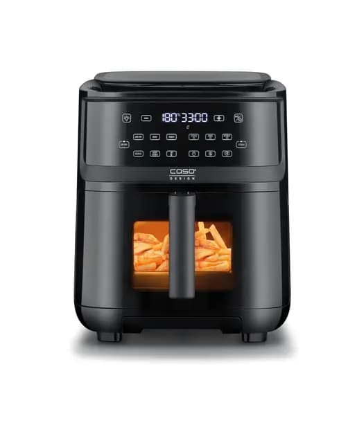 CASO AirFry & Steam 700-2in1 Freidora de aire sin aceite o Horno de Vapor con 7 l, 10 programas, SHAKE-Reminder, Rapid HeatControl, Depósito de agua de 1,5 l, Even PowerConvection, lavavajillas