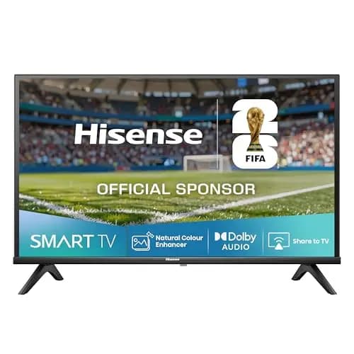 Hisense 40A4Q - FullHD Smart TV 40 Pulgadas, Modo Juego, Deportes IA, Sonido Dolby DTS HD, Alto Contraste, Función Compartir en el Televisor, DVB - T2, Auto Ordenación de los Canales TDT