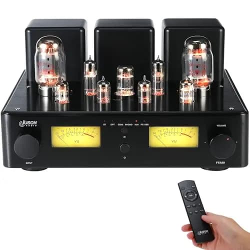 Juson Audio FTA88 Upgrade KT88 - Amplificador de tubo de válvula, clase A, amplificador de vacío HiFi con BT 5.0 Mosfet de un solo extremo, mando a distancia de modo dual aptX-HD
