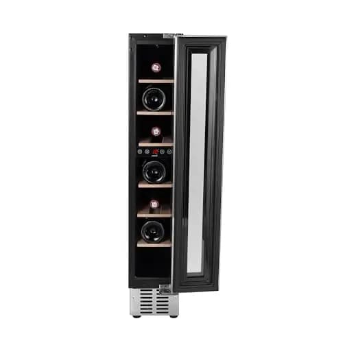 Cata | Vinoteca |Modelo VI 15107 X | Vinoteca no Frost de Encastre | Capacidad para 7 Botellas | Ancho de 15 cm | Clase de Eficiencia nergética G | Con Soportes Regulables para la Altura – Imagen 1