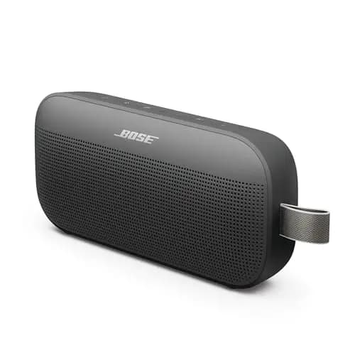 Bose SoundLink Flex (2.ª Gen.), Altavoz portátil inalámbrico con Bluetooth pequeño y Potente para Fiestas al Aire Libre, hasta 12 h de autonomía, Resistente al Agua IP67 y al Polvo, Negro