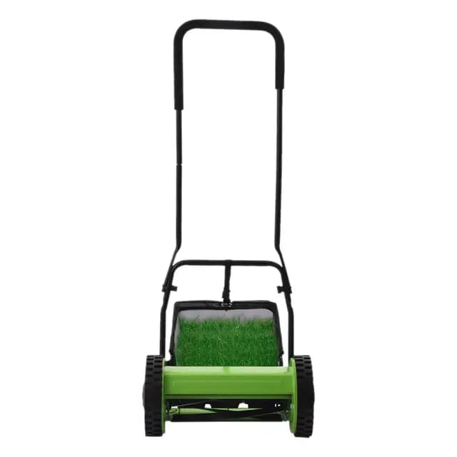 Cortacésped manual manual con 5 cuchillas de acero al manganeso, ancho de corte de 30 cm y cesta de recogida de 23 l, cortadora silenciosa sin electricidad para jardines pequeños de hasta 150 m²