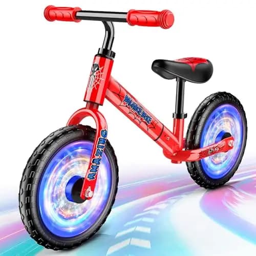 Braxel Bicicleta sin Pedales para Niños de 2 a 6 Años hasta 35 KG, Juguetes Niños 2 3 4 5 6 año Regalo Niño, Andador Niño Bici Bebe con Luminosas
