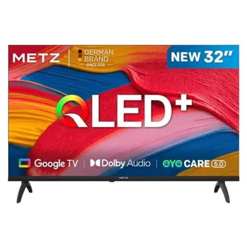 Metz TV 32 Pulgadas Smart TV, 32MQF7000Z, QLED, Smart TV 32 Pulgadas, HDR10, Dolby Audio, Bluetooth 5.1, Negro (DVB-T/T2/S/S2/C ATV, Ci+) 2025