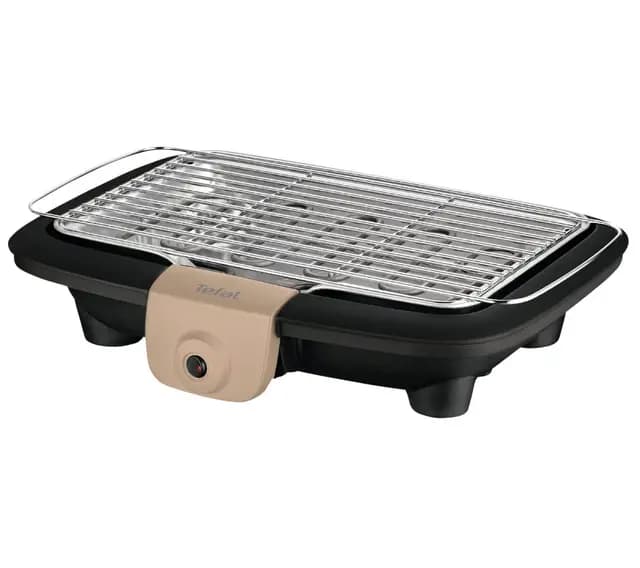 Tefal Barbacoa eléctrica de mesa, potencia 2300 W, parrilla exitosa, parrilla de acero inoxidable, limpieza fácil, fabricada en Francia BG90C814