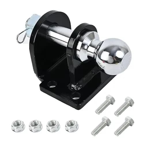 Enganche Remolque,Acoplamiento Mixto,Barra De Remolque Recta De Vástago Largo,Enganche De Remolque con Bola 50mm,para Todos Los Modelos De Vehículos,Cabezal Esférico De 70,8 Mm.