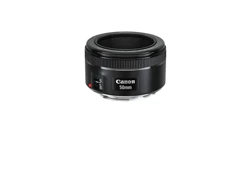 Canon 0570C005AA - Objetivo para cámara réflex (EF 50 mm, F/1.8 STM), color negro