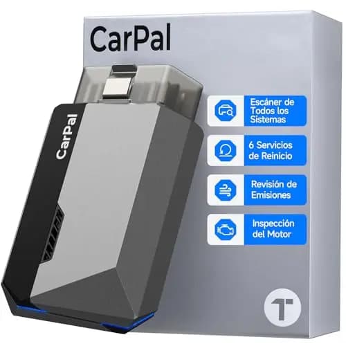 TOPDON Carpal-A obd2 Diagnosis Bluetooth, Diagnosis Coche multimarca para iOS y Android, Completo del Sistema& 6 Funciones de Reinicio, guía de reparación,1 año de actualizaciones gratuitas