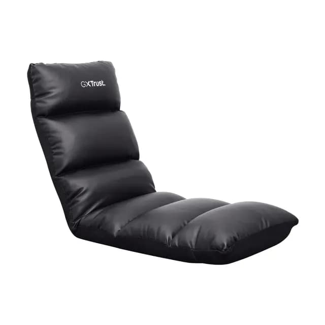Trust Gaming GXT 718 Rayzee Silla Gaming Plegable, Cojin de Suelo Para Consolas, Respaldo Ajustable, Peso de Hasta 125 kg, Silla Gamer para Niño, Juegos, Lectura, Relax, TV - Negro