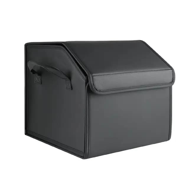 Organizador de Maletero Plegable de PU – Caja de Almacenamiento Multiuso para Coche, SUV y Camión – Gran Capacidad – Base antideslizante – Impermeable