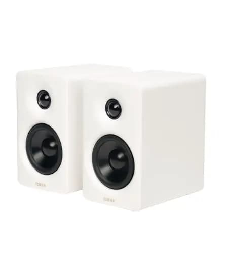Edifier M60 Altavoz Multimedia Bluetooth 5.3 | 66W RMS, Hi-Res Audio Wireless, LDAC | 3" Woofer + 1" Tweeter | USB-C/AUX | Diseño Compacto para PC/Escritorio-Blanco