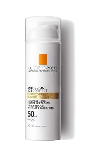 La Roche Posay - Gel-Crema Protector Antiedad, Fotocorrector de Uso Diario con SPF50, Corrige Arrugas y Manchas, Mejora la Elasticidad, Fórmula con Cellox-B3 Tech, Anthelios Age Correct, 50 ml