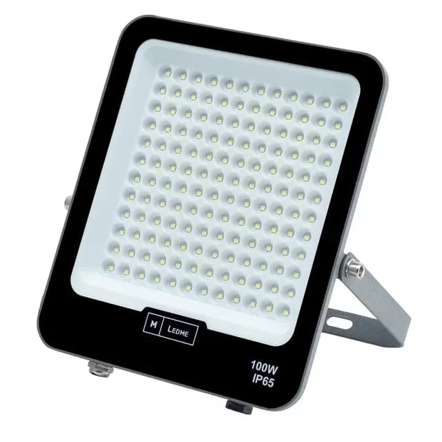 M Ledme - Foco Proyector Led Napoli Plus 100W, 12.000 lumen, IP65 Regulable, Color Luz fría (6000k), Iluminación exterior, De uso para jardín, patios, parking, hotel, naves etc.